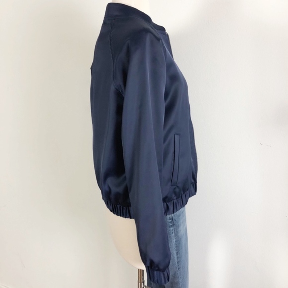 Mural Navy Bomber Jacket, Sz XS - Picture 2 of 6